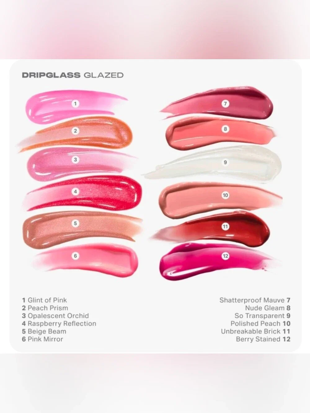 Morphe DripGlass Glazed High Shine Lip Gloss - Peach Prizm  Set Of 2